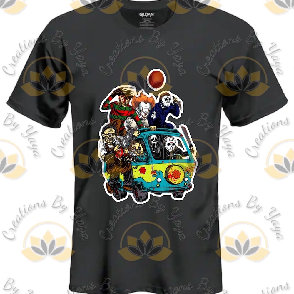 Horror Scooby Van Halloween Tee